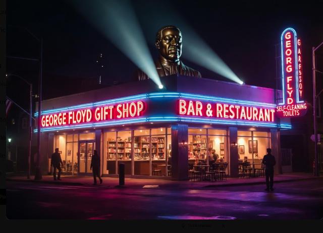 George Floyd gift shop illustration