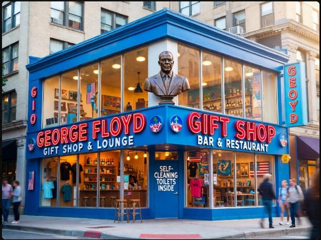 george floyd gift shop satire