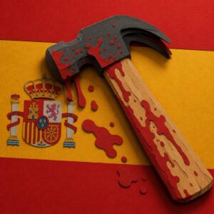 A ‘part and parcel’ scene that belongs in a horror movie unfolds on the quiet streets of coastal Spain