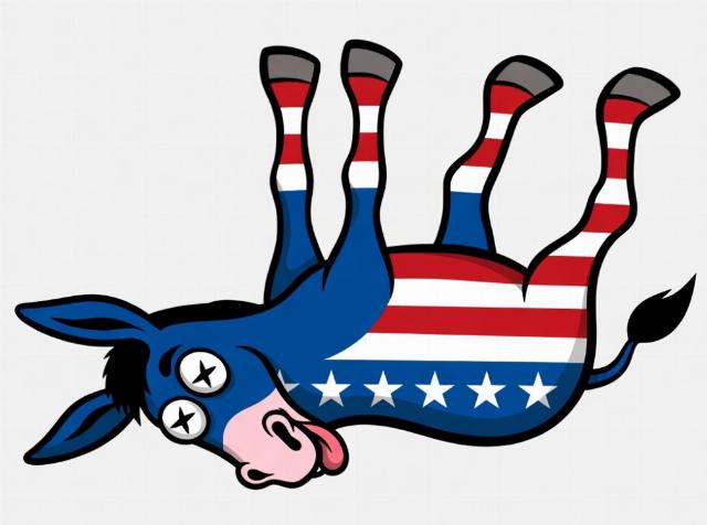 Dead Democrat donkey ai illustration
