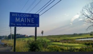 A Blood-Red Line in Maine