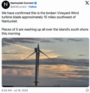 End offshore windmills; get sued