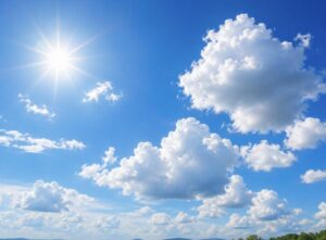 Looking at clouds