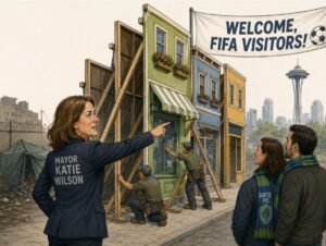 Seattle’s socialist mayor uses the Potemkin village model to impress visitors