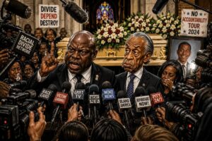 The funeral-to-press-conference pipeline