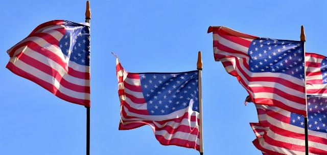 American flags