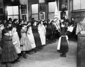 America used to handle mass immigration using patriotic education