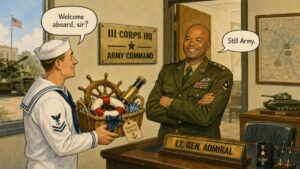 An admiral is now leading the U.S. Army Europe and Africa command