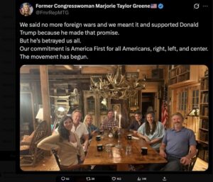 Lincoln Project 2.0? Marjorie Taylor Greene shows off with Tucker Carlson and all his stupid little friends