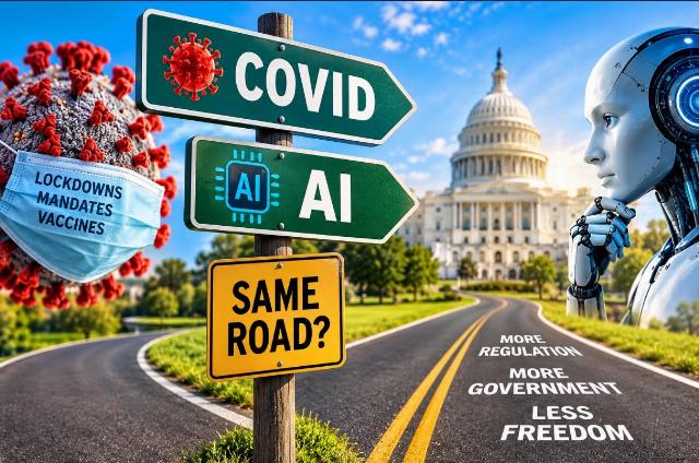 COVID and AI illustration