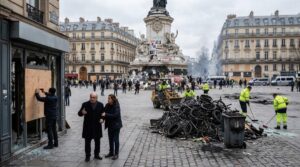 I Walked Through A ‘Peaceful’ French Protest. Hours Later The Same Street Was On Fire.